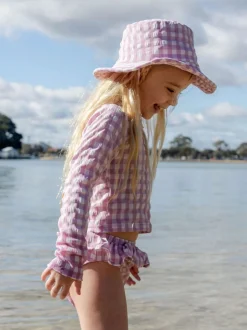 Purebaby Pink Long Sleeve Rashie Swim Set