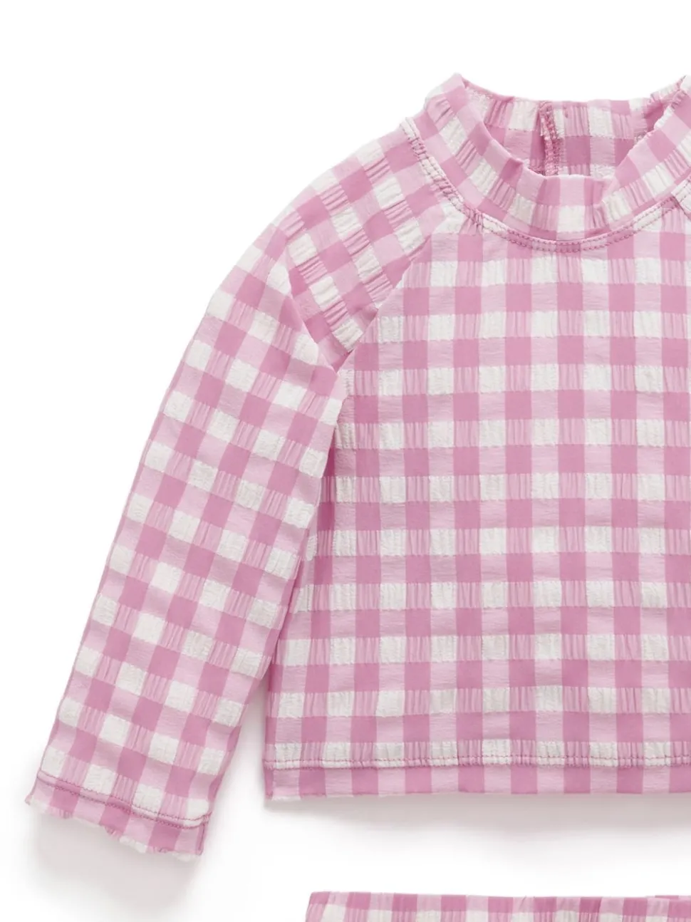 Purebaby Pink Long Sleeve Rashie Swim Set