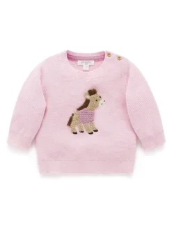 Purebaby Pink On The Farm Jumper