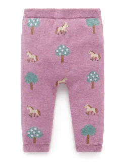 Purebaby Pink On The Farm Leggings