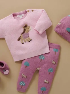 Purebaby Pink On The Farm Leggings