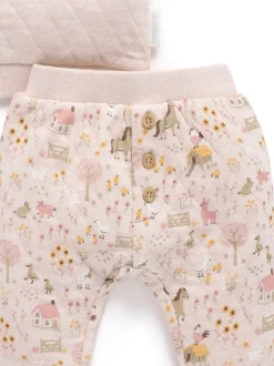 Purebaby Pink Quilted Track Set
