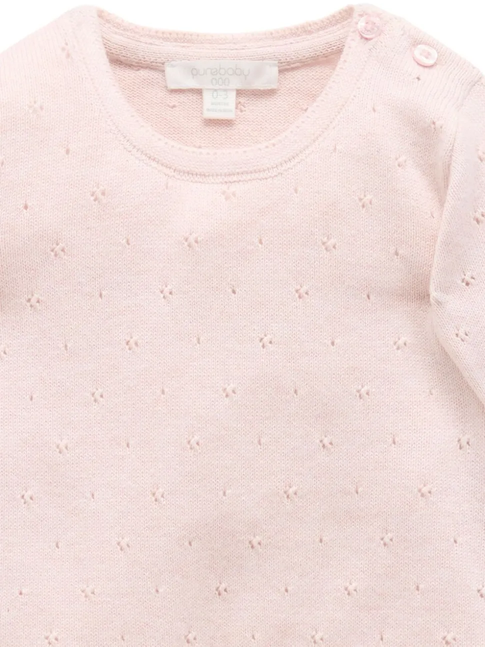 Purebaby Pink Scalloped Jumper & Leggings Set