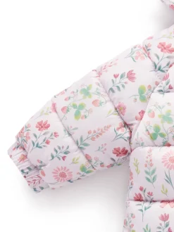 Purebaby Pink Showerproof Padded Puffer Pramsuit