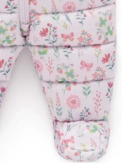 Purebaby Pink Showerproof Padded Puffer Pramsuit