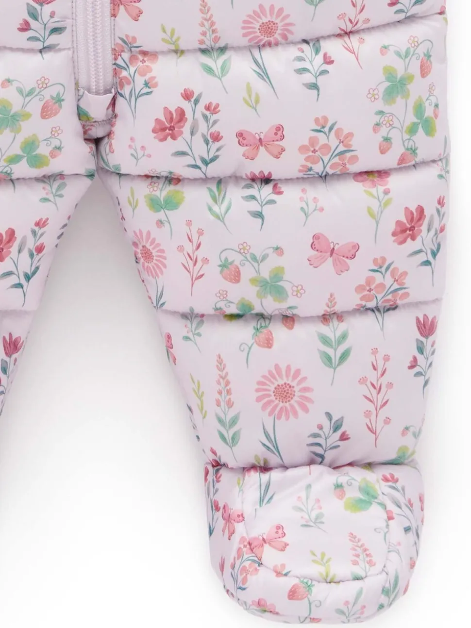 Purebaby Pink Showerproof Padded Puffer Pramsuit