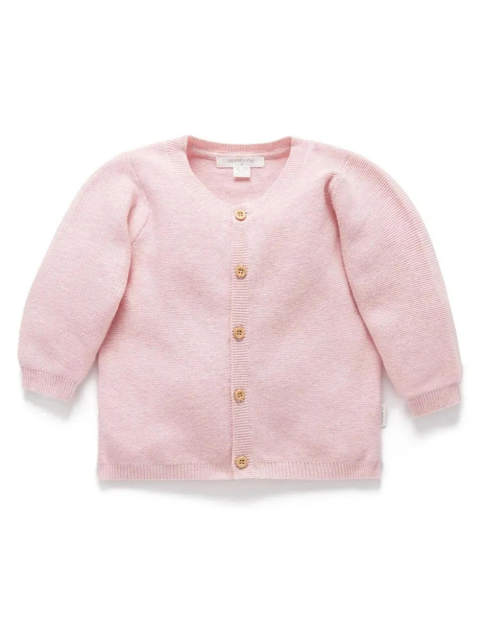 Purebaby Pink Textured Knit Cardigan