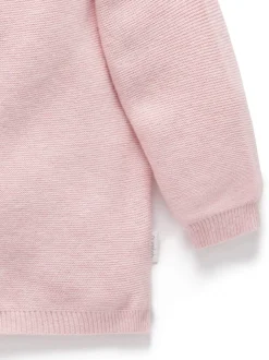 Purebaby Pink Textured Knit Cardigan