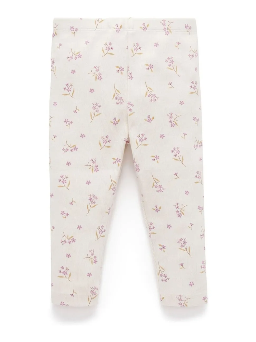 Purebaby Pink Thick Rib Leggings