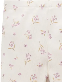 Purebaby Pink Thick Rib Leggings