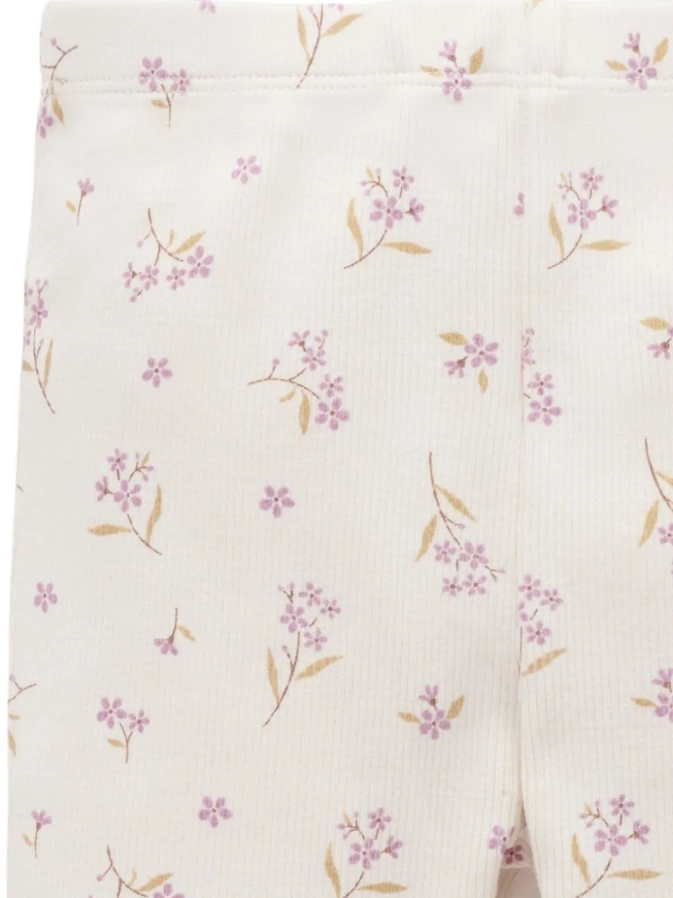 Purebaby Pink Thick Rib Leggings