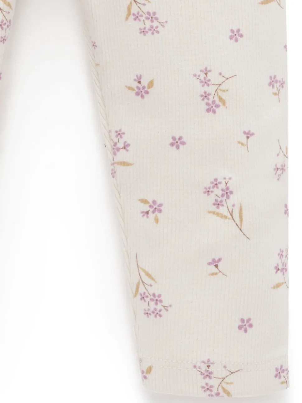 Purebaby Pink Thick Rib Leggings