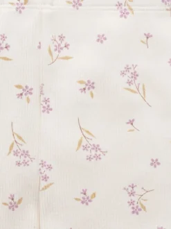 Purebaby Pink Thick Rib Leggings