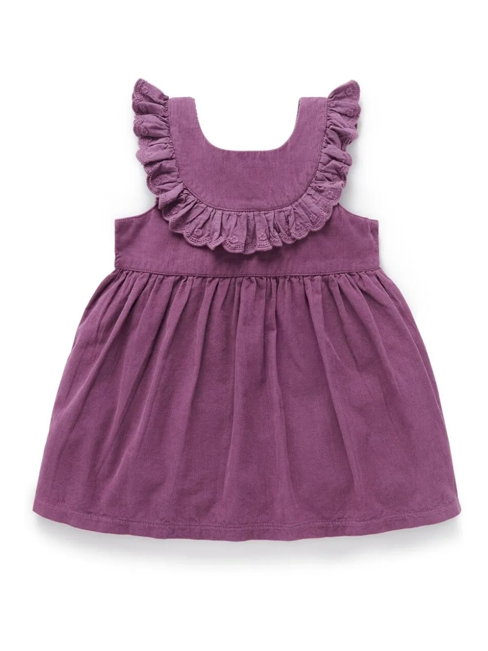 Purebaby Purple Corduroy Pinnie Dress