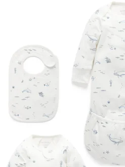 Purebaby White Chrome Newborn Essential Hospital Pack