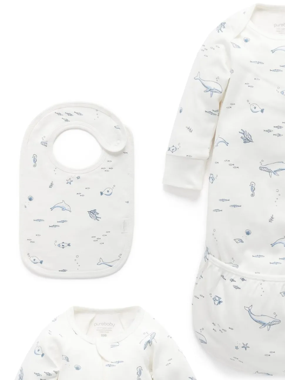 Purebaby White Chrome Newborn Essential Hospital Pack