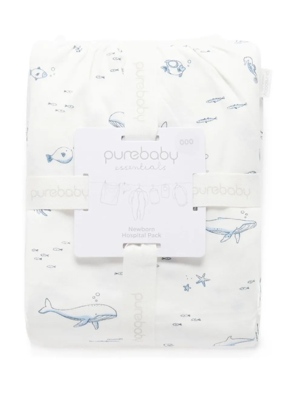 Purebaby White Chrome Newborn Essential Hospital Pack