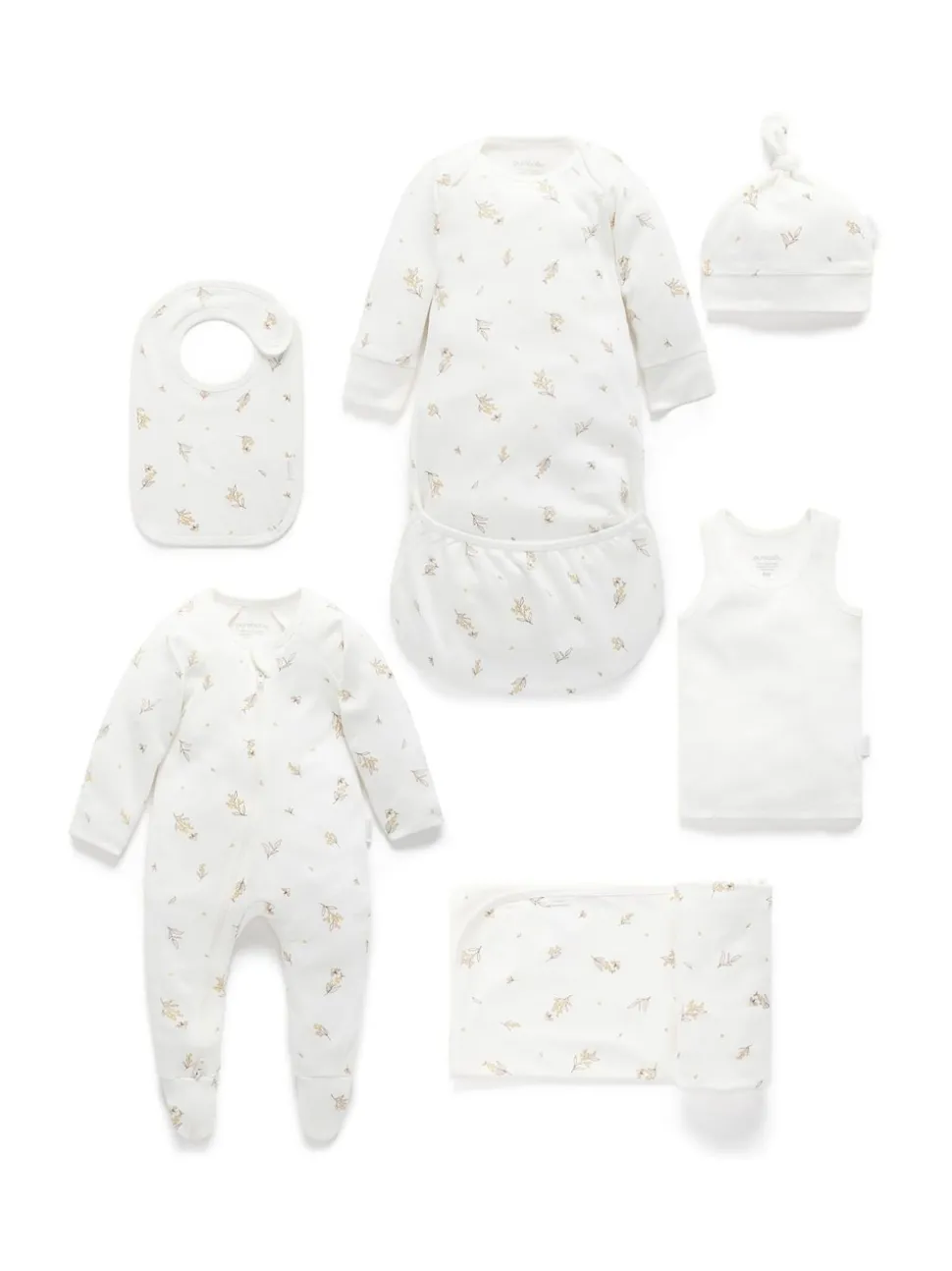 Purebaby White Newborn Essential Hospital Pack