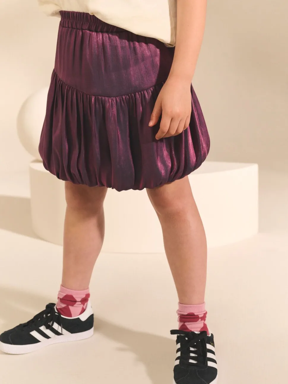 Purple Bubble Hem Skirt (3-16yrs)