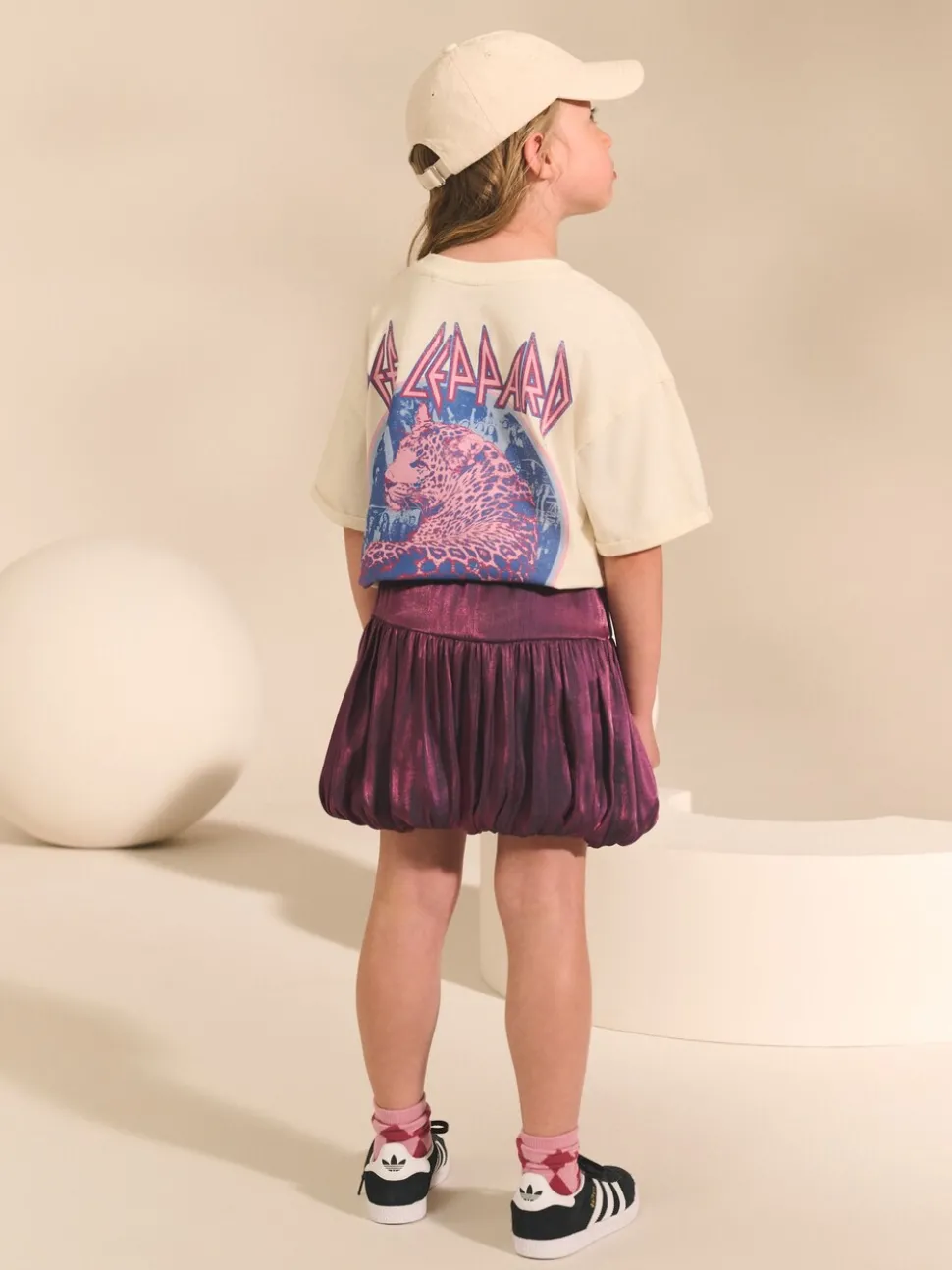 Purple Bubble Hem Skirt (3-16yrs)
