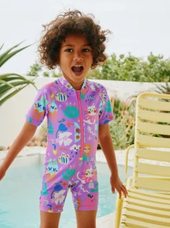 Purple Character Sunsafe Swimsuit (3mths-10yrs)