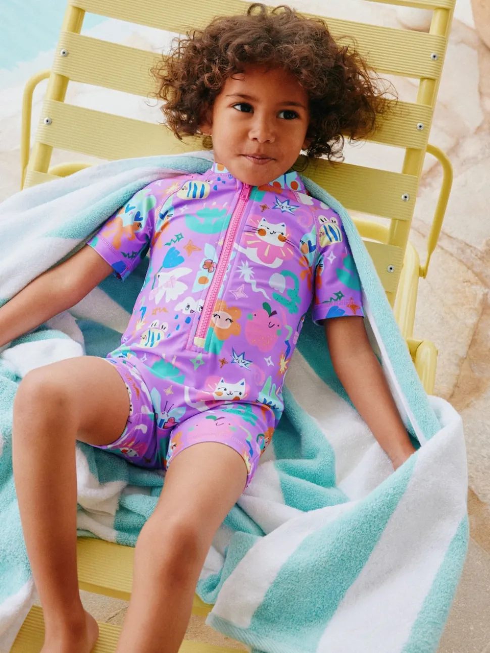 Purple Character Sunsafe Swimsuit (3mths-10yrs)