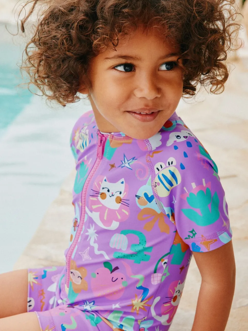Purple Character Sunsafe Swimsuit (3mths-10yrs)