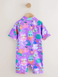 Purple Character Sunsafe Swimsuit (3mths-10yrs)