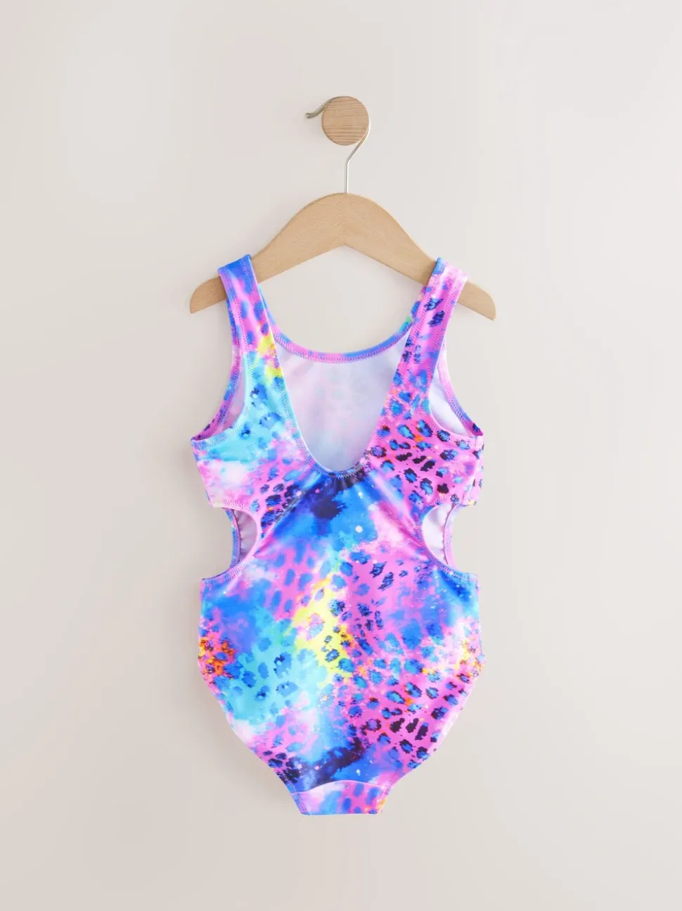 Purple Cut Out Swimsuit (4-16yrs)