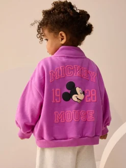 Purple Disney Mickey Mouse Quarter Zip Sweatshirt (3mths-7yrs)