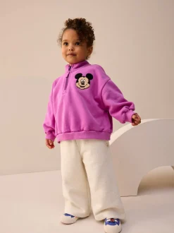 Purple Disney Mickey Mouse Quarter Zip Sweatshirt (3mths-7yrs)