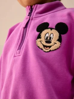 Purple Disney Mickey Mouse Quarter Zip Sweatshirt (3mths-7yrs)