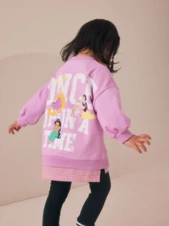 Purple Disney Princess Long Sleeve Mock Layer Top and Leggings Set (3mths-7yrs)