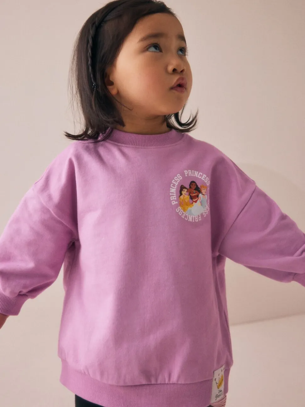 Purple Disney Princess Long Sleeve Mock Layer Top and Leggings Set (3mths-7yrs)