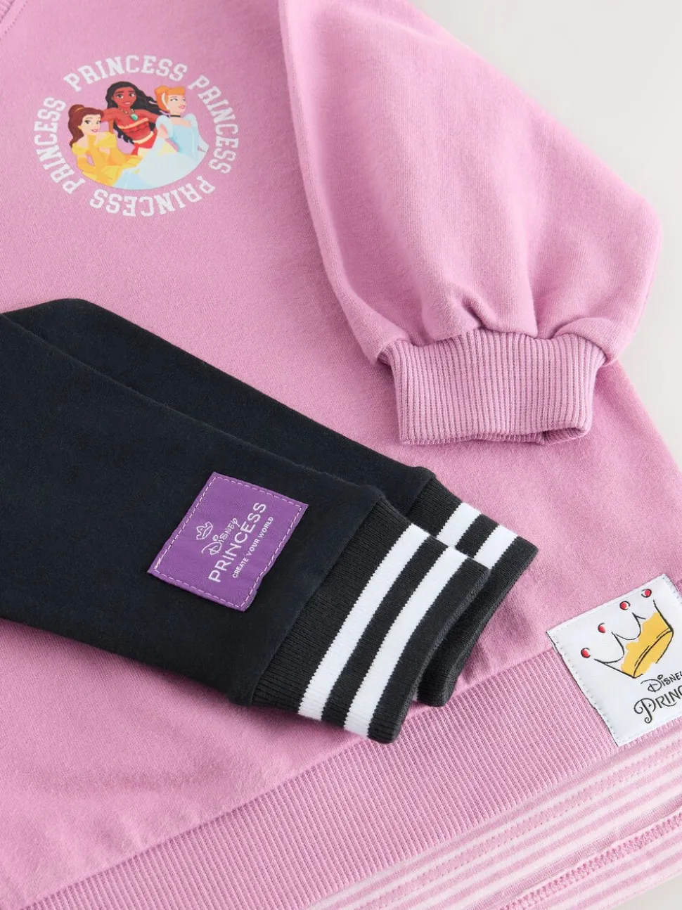 Purple Disney Princess Long Sleeve Mock Layer Top and Leggings Set (3mths-7yrs)