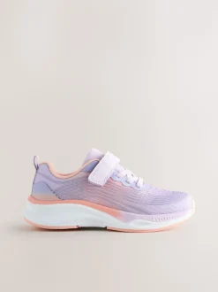 Purple Elastic Lace-Up Trainers