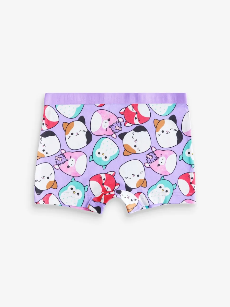 Purple/Green Squishmallow Short Briefs 5 Pack (5-14yrs)