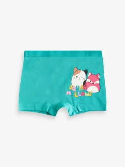 Purple/Green Squishmallow Short Briefs 5 Pack (5-14yrs)