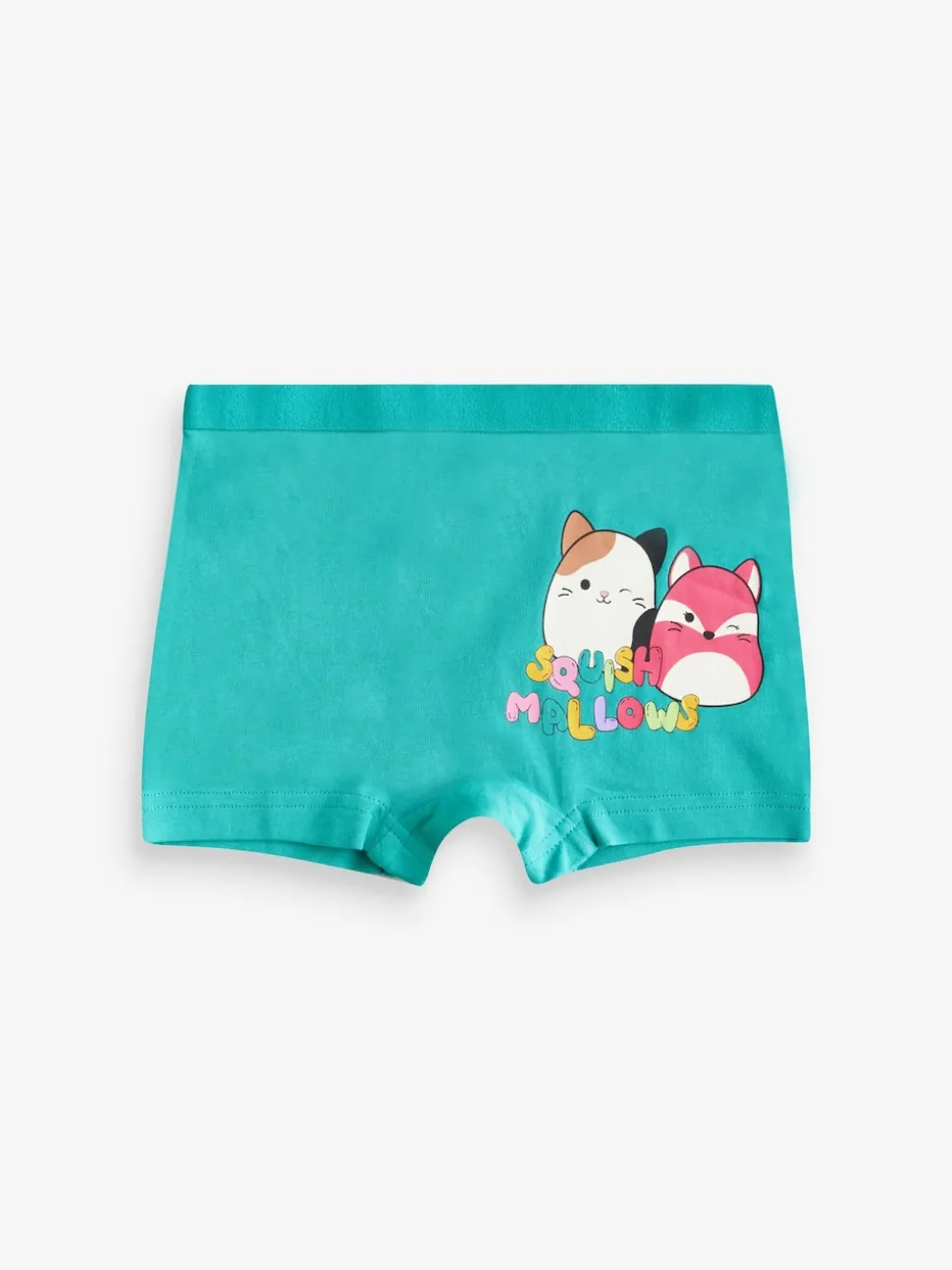 Purple/Green Squishmallow Short Briefs 5 Pack (5-14yrs)
