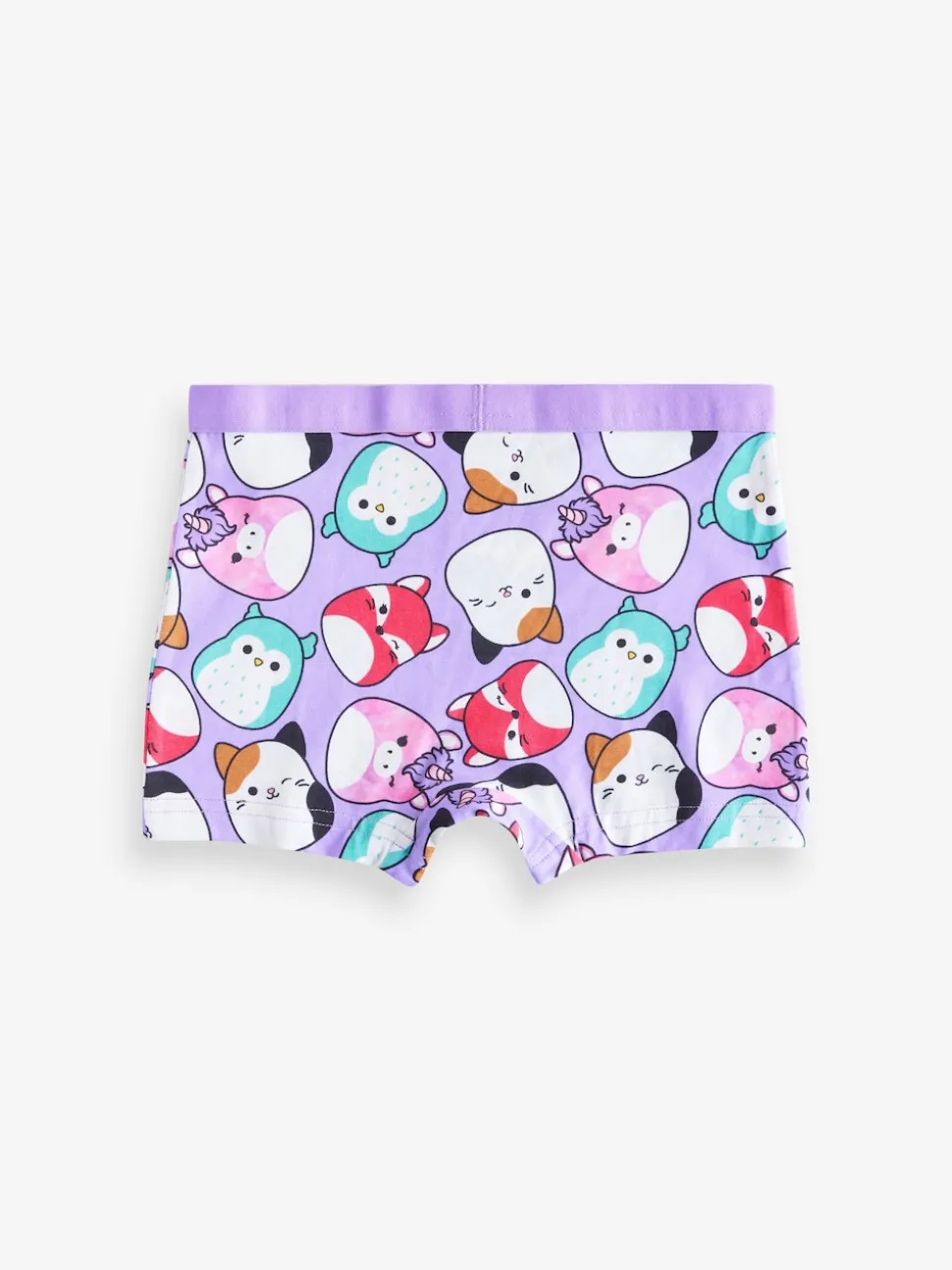 Purple/Green Squishmallow Short Briefs 5 Pack (5-14yrs)