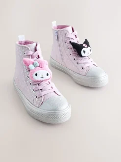 Purple Hello Kitty and Friends Lace-Up High Top Trainers