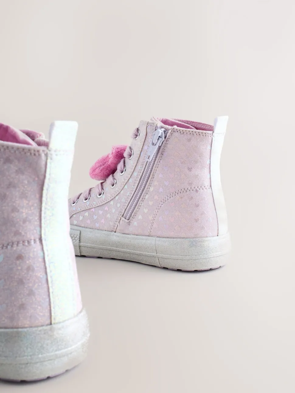 Purple Hello Kitty and Friends Lace-Up High Top Trainers