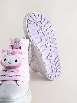 Purple Hello Kitty and Friends Lace-Up High Top Trainers