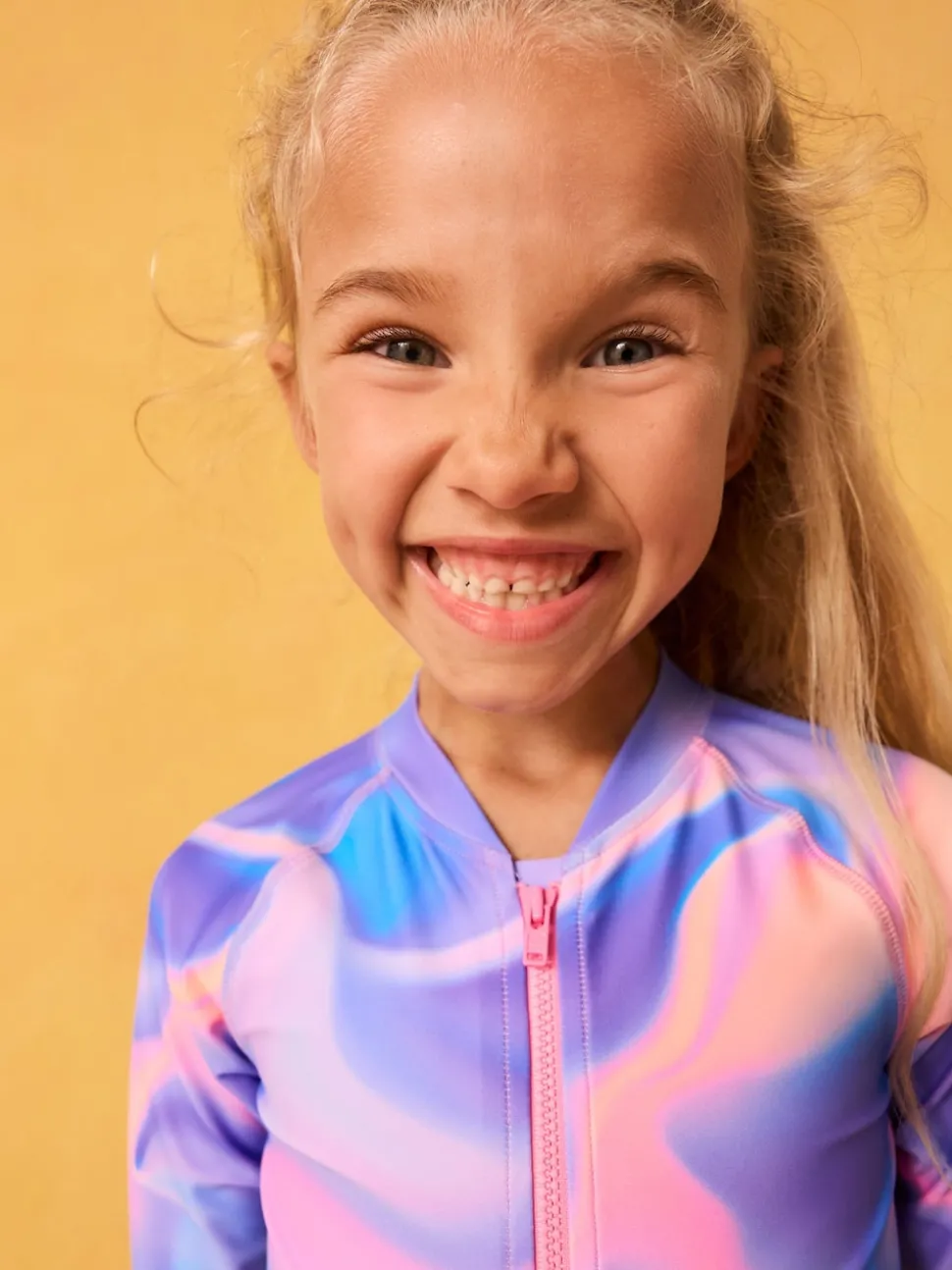 Purple Long Sleeve Sunsafe Swimsuit (3mths-16yrs)