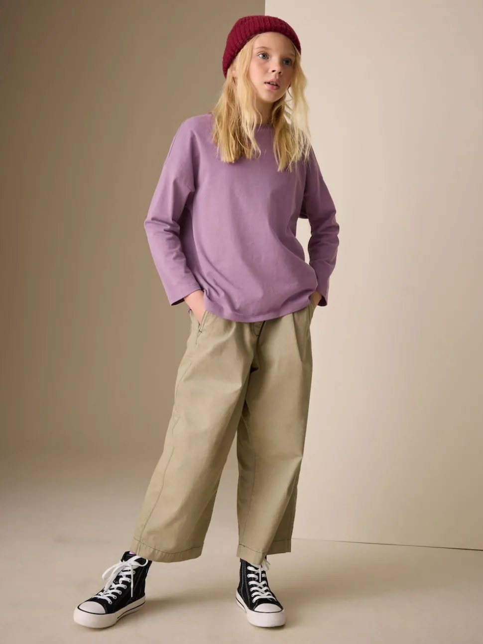 Purple Long Sleeve Top (3-16yrs)