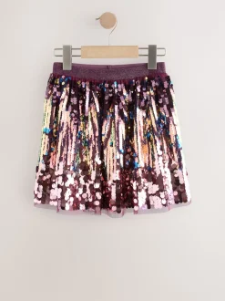 Purple Ombre Sequin Skirt (3-16yrs)