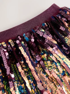 Purple Ombre Sequin Skirt (3-16yrs)