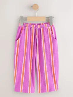 Purple Orange Stripe Barrel Leg Trousers (3mths-7yrs)