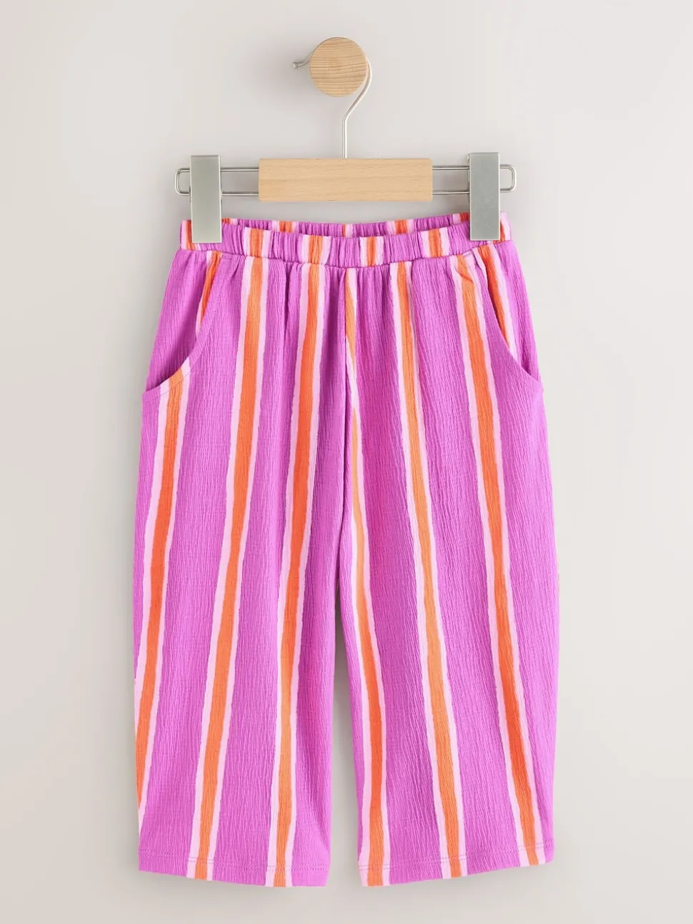 Purple Orange Stripe Barrel Leg Trousers (3mths-7yrs)