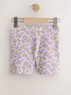 Purple/Pink/Animal Cycle Shorts 5 Pack (3-16yrs)